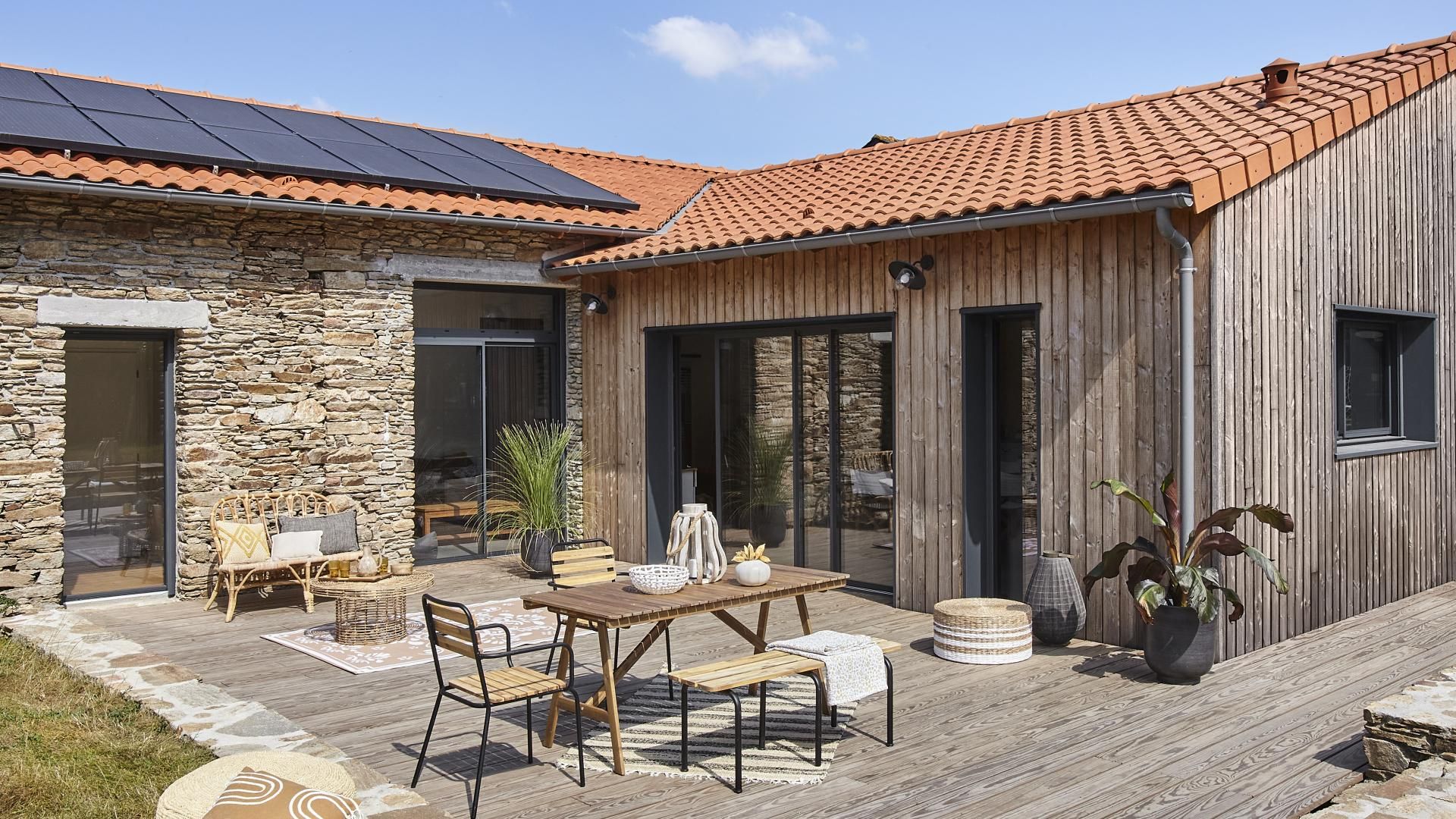 Mariage Pierre et bois