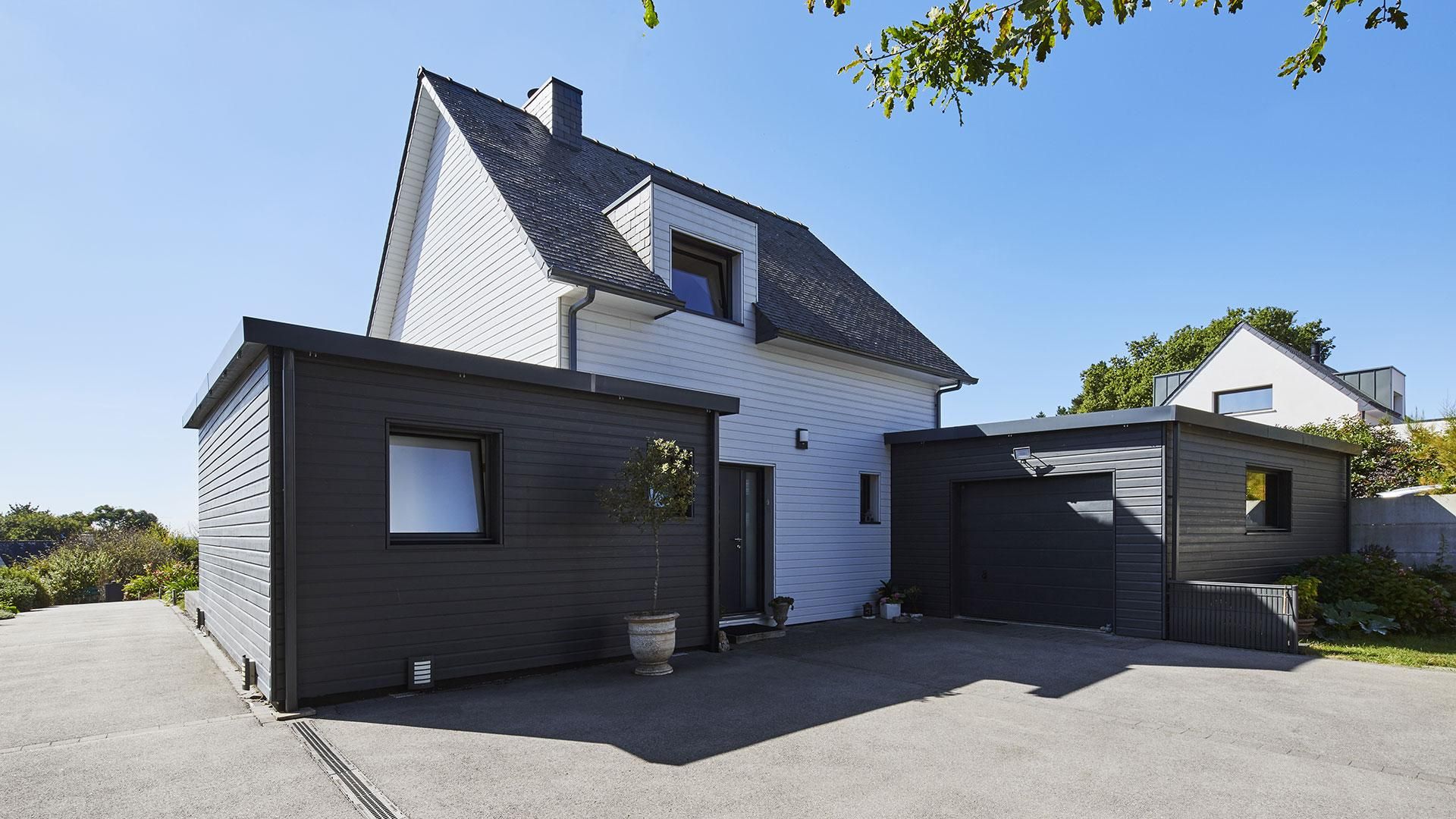 Une maison bi-colore