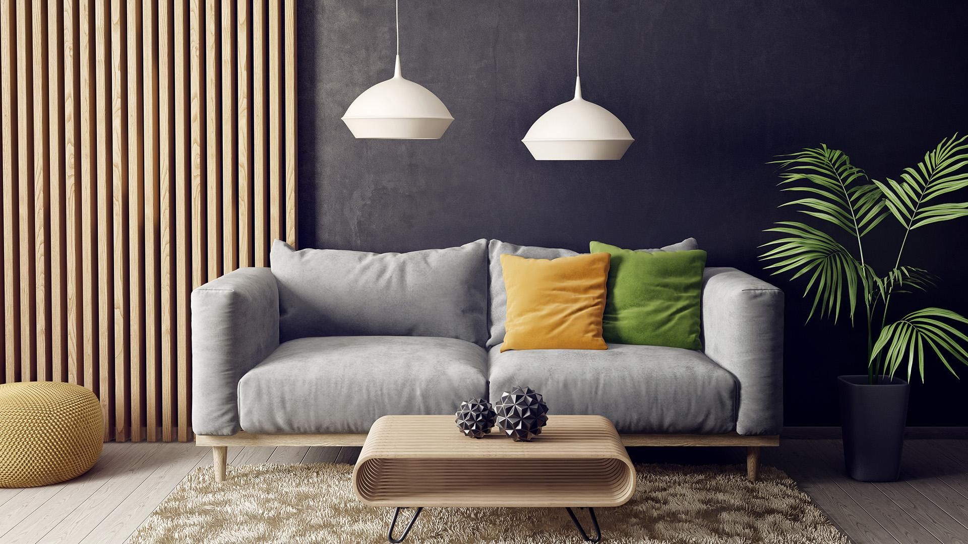 Salon chic et moderne