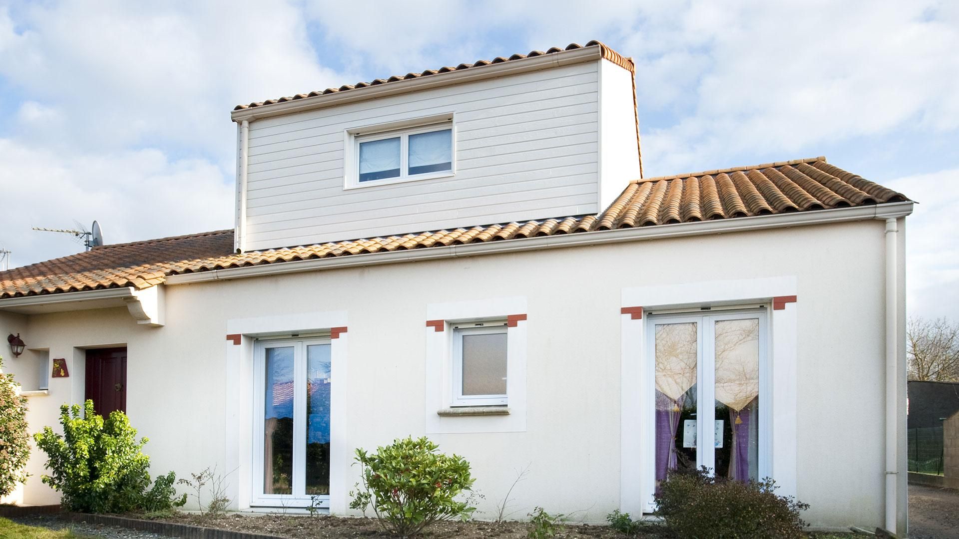 Surélévation sur maison individuelle